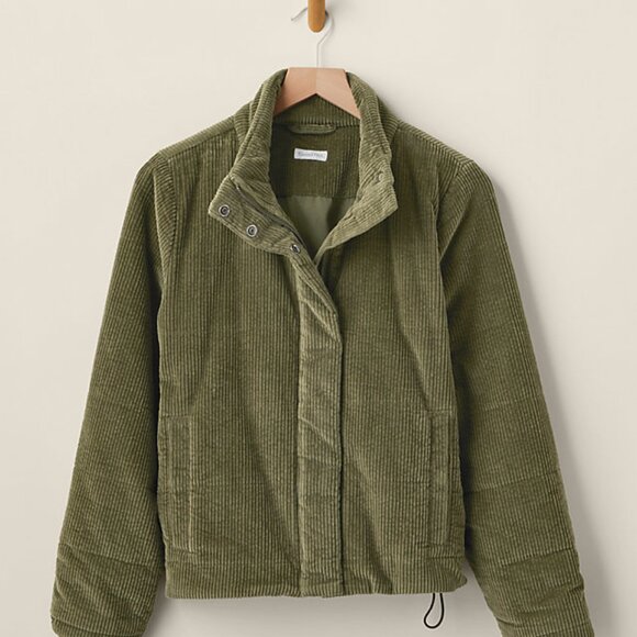 Garnet Hill - Arlo Organic-Cotton Corduroy Puffer Coat NEW Size 4 - Picture 1 of 3